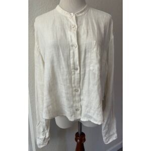 Newport News White Linen Top